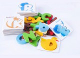 Bộ thẻ chữ cái 3D cho bé tập ghép từ vựng tiếng Anh thông minh