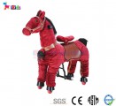 Thú nhún di động - Ngựa đỏ bờm đen cho bé 3 - 8 tuổi
