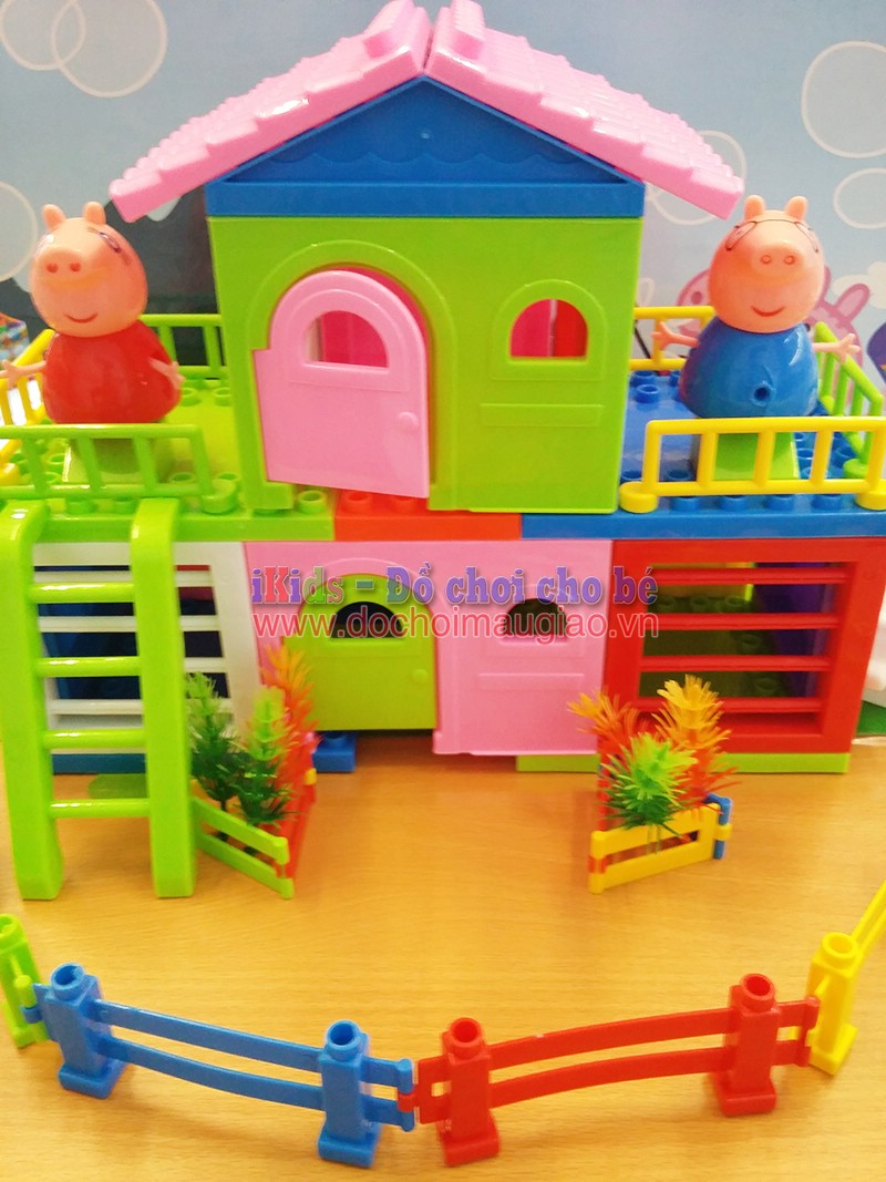 do choi xep hinh ngoi nha peppa pig dochoimaugiaovn 6