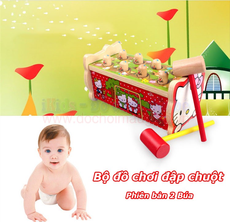 bo do choi dap chuot bang go 2 bua ikids shop 12