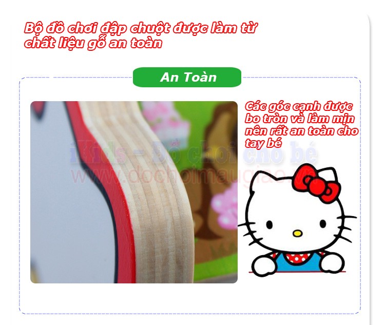 bo do choi dap chuot bang go 2 bua ikids shop 9