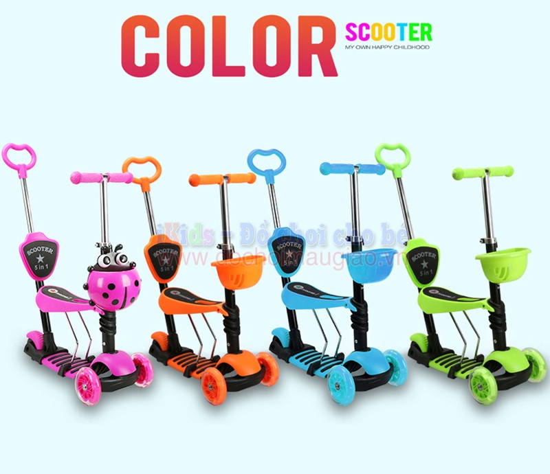 xe truot scooter 5in1 kieu bo rua dochoimaugiao vn 2